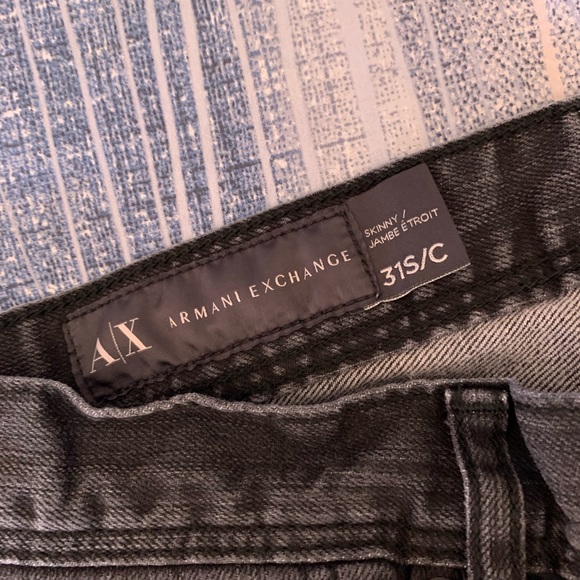 Armani exchange black skinny jeans size 31 - Picture 2 of 3